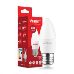 Світлодіодна лампа Vestum C37 4W 4100K 220V E27 1-VS-1305