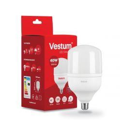 Светодиодная высокомощная лампа Vestum T120 40W 6500K 220V E27 1-VS-1603