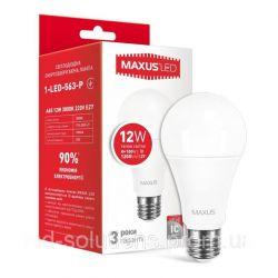 LED лампа MAXUS A65 12W мягкий свет 220V E27 (1-LED-563-P)