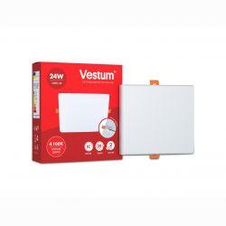 Квадратний світлодіодний врізний світильник "без рамки" Vestum 24W 4100K 1-VS-5607