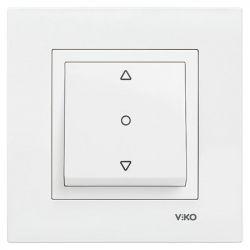 Выключатель 1 скр.  д/жалюзи (Крем) VIKO (90960172)