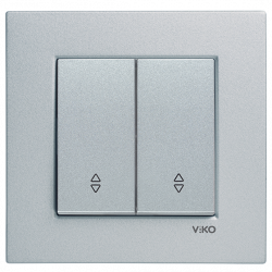 Выключатель 2 проходной (Бронза) VIKO (93010217)