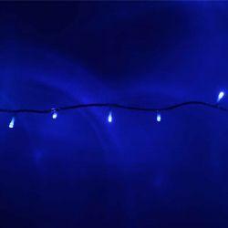 Гірлянда зовнішня DELUX String 200LED 10м. синя, білий кабель