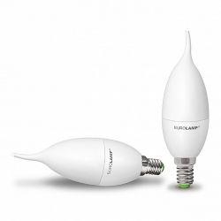 Светодиодная лампа EUROLAMP ЭКО серия "D" Candle on Wind 6W E14 3000K LED-CW-06143(D)