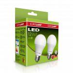 Набір світлодіодних ламп EUROLAMP A60 12W E27 3000K акція 1+1 MLP-LED-A60-12272(E)
