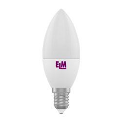 Светодиодная лампа ELM С37 6W PA10 E14 4000 ELM (18-0013)