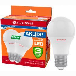 Світлодіодна лампа Electrum A55 9W PA LS-8 Е27 4000 2шт. (A-LS-1037)
