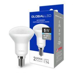 LED лампа GLOBAL R50 5W яскраве світло 220V E14 (1-GBL-154)