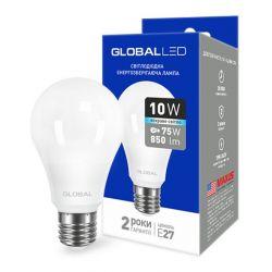 LED лампа GLOBAL A60 10W яскраве світло 220V E27 AL (1-GBL-164-02)