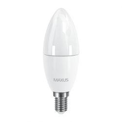 LED лампа MAXUS C37 6W тепле світло E14 (1-LED-533-02)