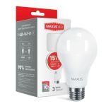 LED лампа MAXUS A70 15W 3000K 220V E27 (1-LED-567-01)