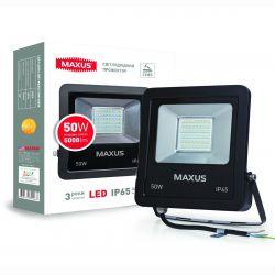 Світлодіодний прожектор LED Flood Light Maxus 50W, 5000K (1-MAX-01-LFL-5050)