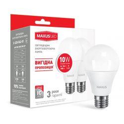 LED лампа MAXUS A60 10W яркий свет 220V E27 (по 2 шт.) (2-LED-562-01)