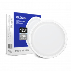 Светодиодный светильник Global 12W круг для ЖКХ (1-GBH-1250-C)