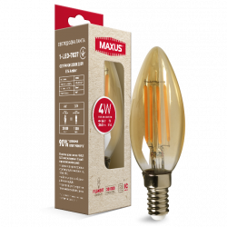 LED лампа MAXUS C37 4W 2200K E14 Amber (1-LED-7037)