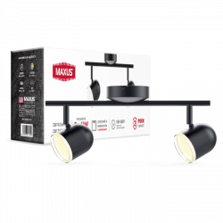 Светодиодный светильник MAXUS 8W 4100K черный (2-MSL-10841-CB)