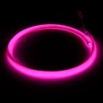 Світлодіодний неон круглий SMD 2835 120д.м. (IP67) 220V (VPN-2835120220R-P) рожевий