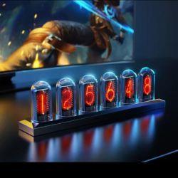 Цифровые часы Nixie RGB Tube Clock с IPS-дисплеем Цифровые часы Nixie RGB Tube Clock с IPS-дисплеем