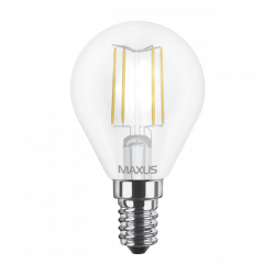 LED лампа MAXUS (филамент), G45, 4W, E14 (арт. 1-LED-547)