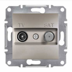 Розетка TV-SAT индивидуальная бронза (ASFORA)