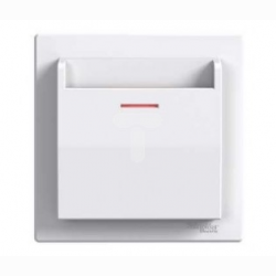 Выключатель карточный электрический белый (ASFORA)