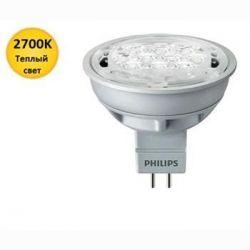 Лампа светодиодная Philips LED MR16 5-50W 2700K 12V 24D Essential