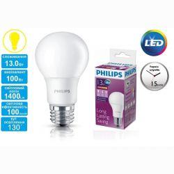 Лампа светодиодная Philips LEDBulb E27 13-100W 230V 3000K A60/PF
