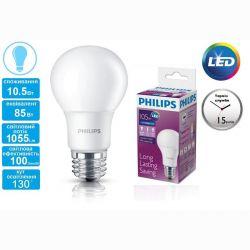 Лампа светодиодная Philips LEDBulb E27 10.5-85W 230V 6500K A60/PF