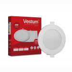 Круглый светодиодный врезной светильник Vestum 6W 4000K 220V 1-VS-5102