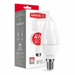 LED лампа C37 4W 220V E14 (арт. 1-LED-5311)