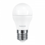 LED лампа MAXUS G45 6W яркий свет 220V E27  (1-LED-542)