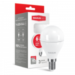 LED лампа MAXUS G45 6W яскраве світло 220V E14 (1-LED-544)
