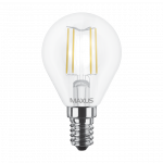 LED лампа MAXUS G45 FM 4W теплый свет 220V E14 (1-LED-547-01)