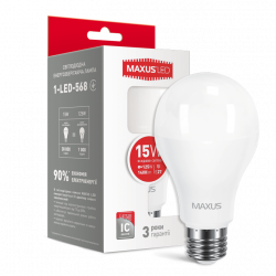 LED лампа MAXUS A70 15W 4100K 220V E27 (1-LED-568)