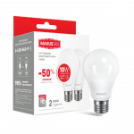 Набір LED лампа MAXUS A60 10W яскраве світло 220V E27 (по 2 шт.) (2-LED-562-P)