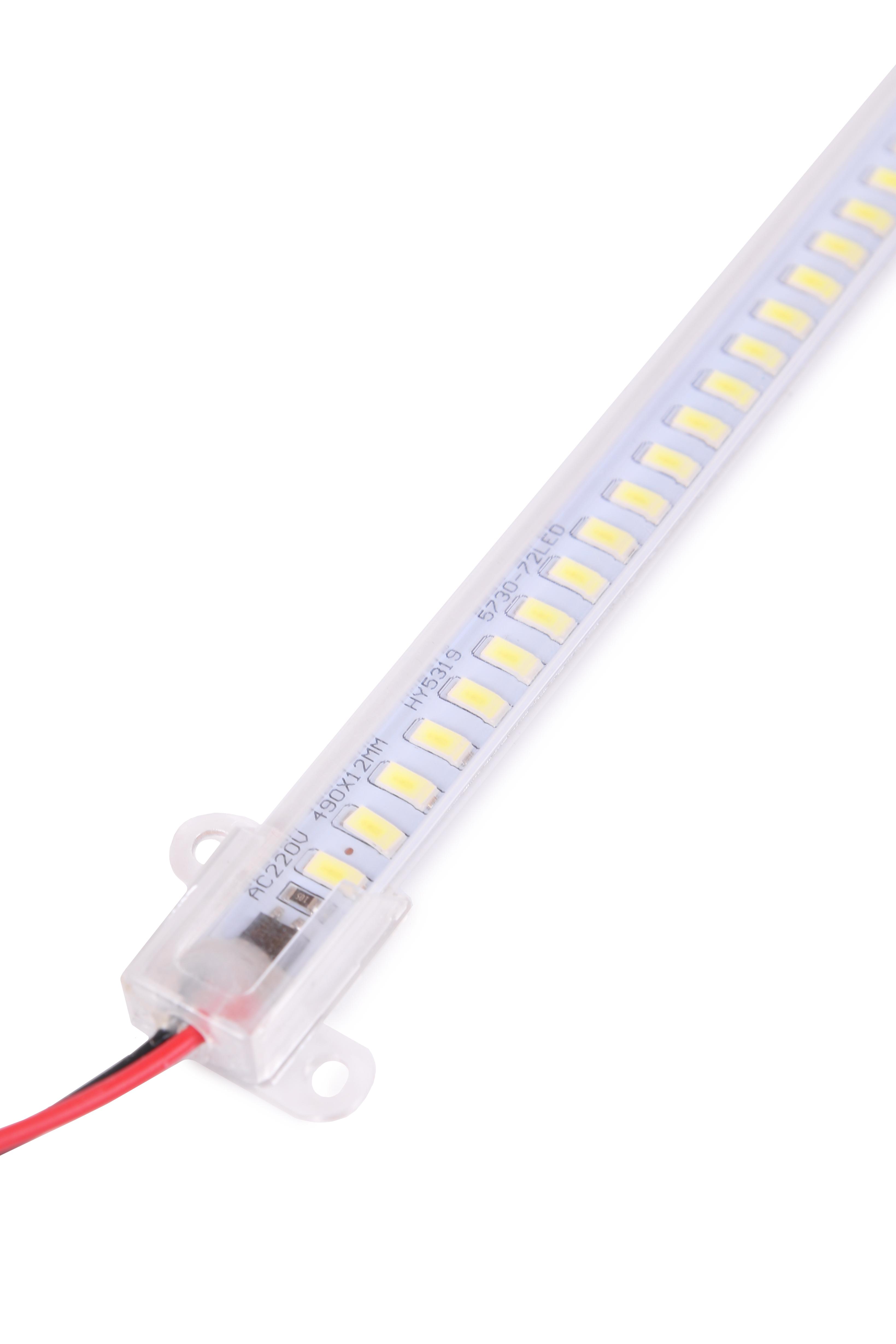 【LED】 Светодиодная линейка Venom прозрачная SMD 5730 72 д.м. 50 см 220V ...