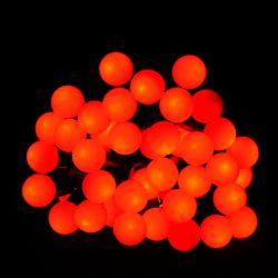 Гірлянда світлодіодна VENOM "Кульки" 40LED, чорний дріт (LS-CONE-40LED-BC) Червоний