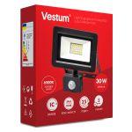 Світлодіодний прожектор Vestum LED 30Вт 2100-2900Лм 6500K 220V IP65 з датчиком руху (1-VS-3011)