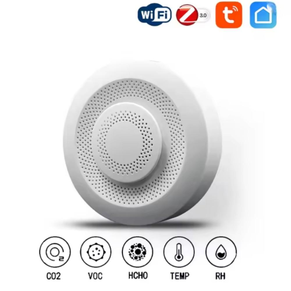 Датчик якості повітря 5 в1 Tuya Zigbee (формальдегід, CO2, температура, вологість, VOC)