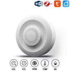 Датчик качества воздуха 5 в1 Tuya Zigbee (формальдегид, CO2, температура, влажность, VOC) Датчик качества воздуха 5 в1 Tuya Zigbee (формальдегид, CO2, температура, влажность, VOC)
