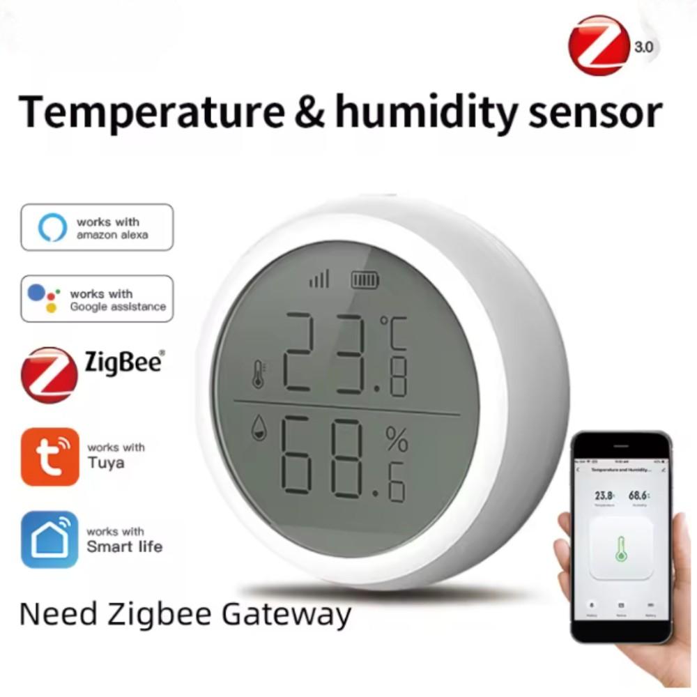 Датчик температури та вологості Tuya Smart Zigbee з дисплеєм