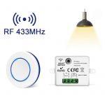Реле-выключатель 10А с пультом-кнопкой (1 шт) дистанционного управления RF 433 мГц Реле-выключатель 10А с пультом-кнопкой (1 шт) дистанционного управления RF 433 мГц