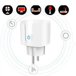 Розумна Wi-Fi розетка Tuya 20A з моніторингом споживання енергії