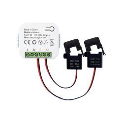 Цифровий WiFi лічильник 80А з електромоніторингом двоканальний