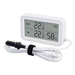 Умный ZigBee датчик температуры и влажности Tuya с выносным датчиком и LCD-дисплеем