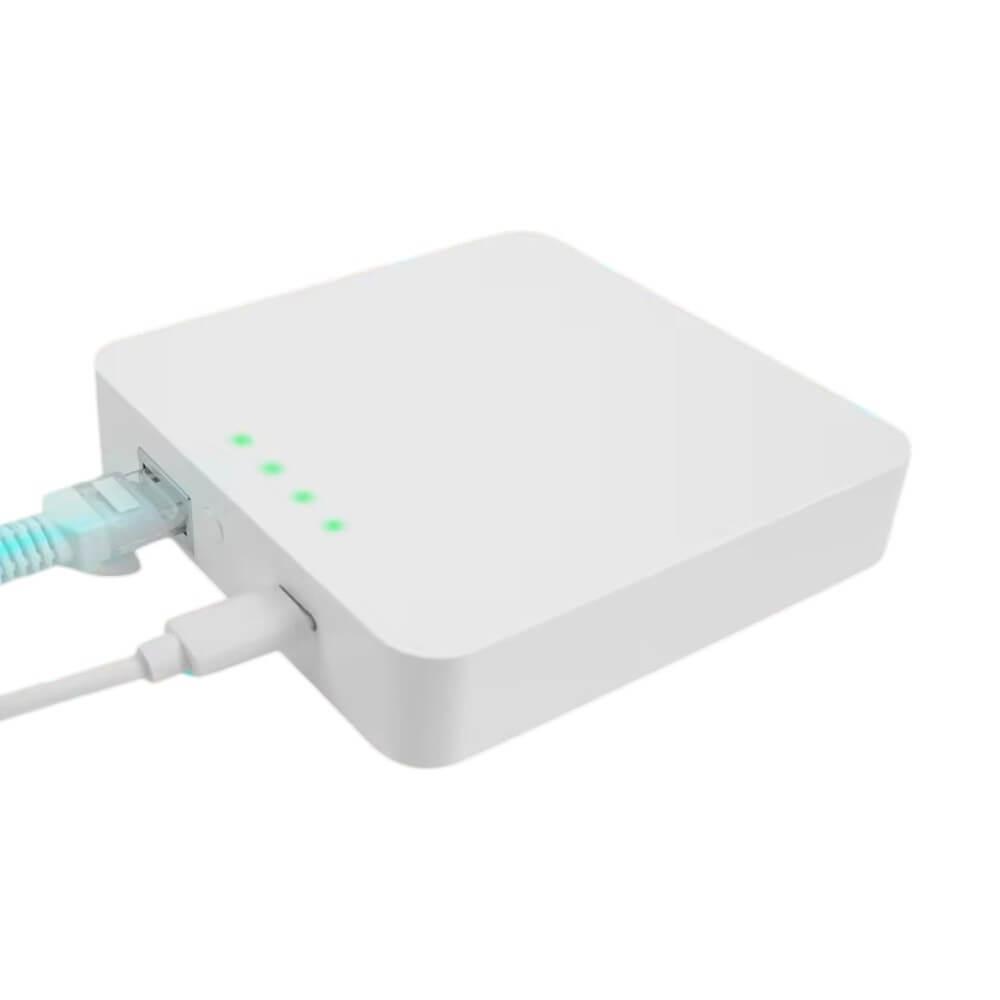 Проводной шлюз Tuya Zigbee 3.0 Hub — смарт-панель управления умным домом (Ethernet / Smart Life / Alexa)