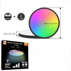 Потолочный светильник 30 см Tuya WiFi smart Led 220V Bluetooth черный