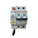 Умный 2-полюсный автоматический выключатель Etek Tuya WiFi 63А с дистанционным управлением Умный 2-полюсный автоматический выключатель Etek Tuya WiFi 63А с дистанционным управлением