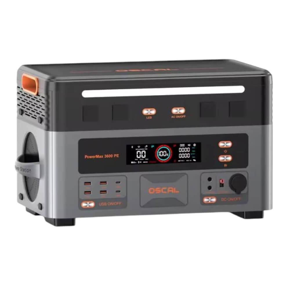 Зарядная станция Oscal PowerMax 3600 PE (2016 Вт·ч / 3600 Вт, LiFePO4, ИБП) Зарядная станция Oscal PowerMax 3600 PE (2016 Вт·ч / 3600 Вт, LiFePO4, ИБП)