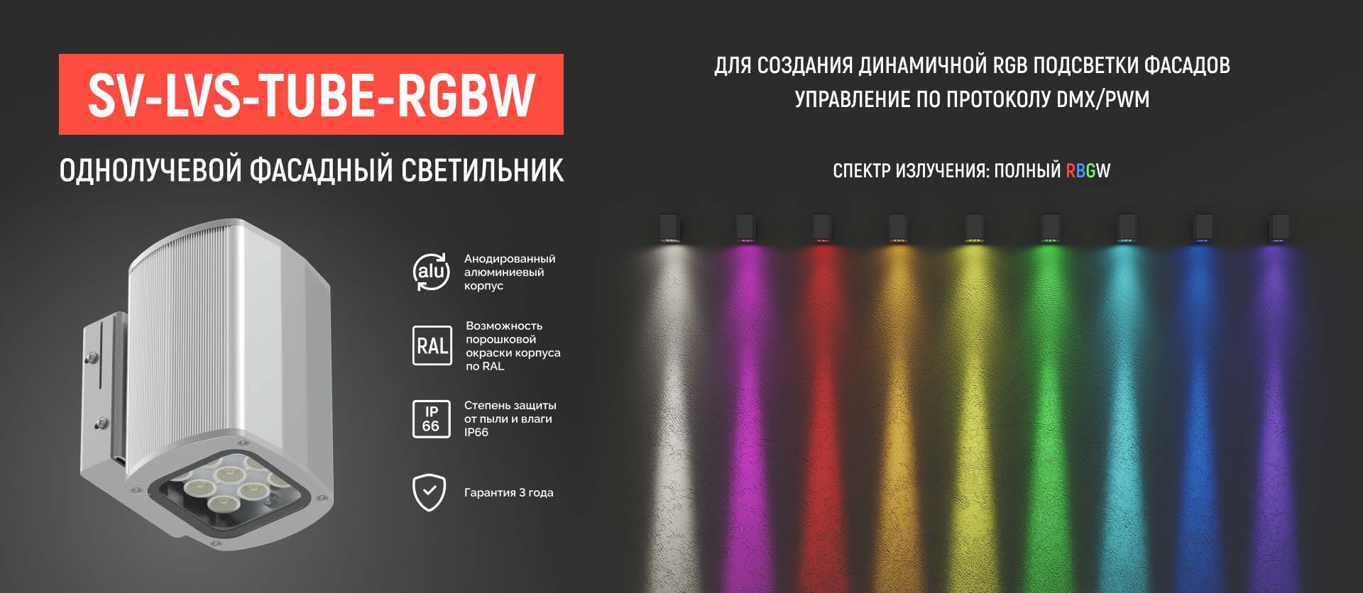 Преимущества использования RGB или RGBW-светильников
